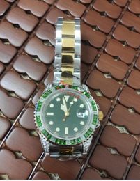 Classic Mens Watch 116758 116759 40mm Rainbow Diamond Bezel Sapphire Glass Mechanical Stainless Steel Bracelet Luxury Watches Waterproof Luminous