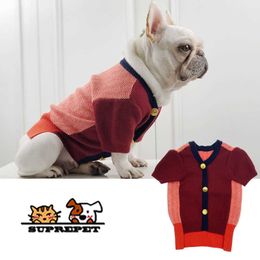 SUPREPET Warm Pet Dog Clothes for French Bulldog Cotton Puppy Clothes Winter Fleece Dog Sweater Coat Dog Jacket Puppy Clothes 211007