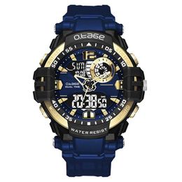 O.Tage Mens Analogue Digital Waterproof Outdoor Sport Watch Military Multifunction Alarm Calendar Chronograph Watch G1022