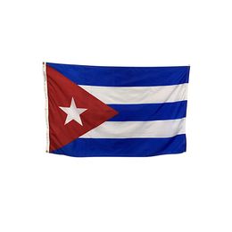 Cuba 3X5FT National Flags, 100% Polyester Digital Printed Fabric Double Stitching Advertising,Indoor Outdoor Usage