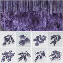 Weddings Centrepieces Decoration Artificial Flowers Wedding Decor Dark Blue Purple Various Styles Fern Grass Row Road Materials