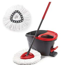 Triangular disc-shaped rotary mop head Other Home & Garden superfine Fibre replaces cotton yarn for super absorbent thickening