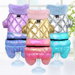 Thick Clothes For Small Large Dogs Winter Warm Pet Puppy Dog Coat Waterproof Dog Jacket Jumpsuit Chihuahua Yorkie Bulldog Outfit 211106