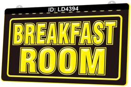 LD4394 Breakfast Room 3D Engraving LED Light Sign Wholesale Retail