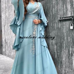 Vestido De Festa Prom Dress 2021 Maniche lunghe Musulmano India Abiti da sera Festa formale Secondo ricevimento Usura