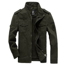 Cotton Military Jacket Men Autumn Soldier MA-1 Style Army Jackets Male Brand Slothing Mens Bomber Jackets Plus Size M-6XL 210818