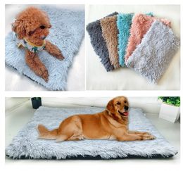 Thick Warm Large Dog Bed Mat Soft Pet Sleeping Cushion Mats Washable Dogs Bed With Big Medium Small Dogs