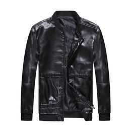 Men's Locomotive Pu Leather Jacket Slim Fit Hot Style Cool Men Clothing