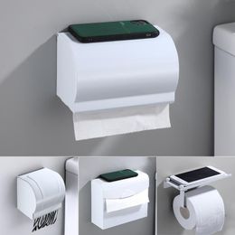 Toilet Paper Holders Nordic White Space Aluminium Holder El Length Longer Rack Roll Towel Bathroom TrayToilet