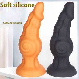 NXYDildos Wearable Dildo Butt Plug Super Long Anal Beads G spot Stimulator Adult Sex Toys For Men Women Masturbator Gay Products 1126