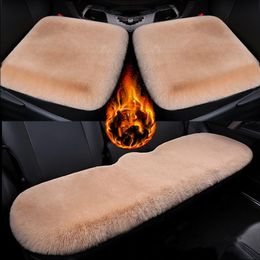 baby protectors Canada - Car Seat Covers Winter Warm Cushion Baby Boy Beige Black Front Chair Breathable Pad For Vehicle Auto Protector