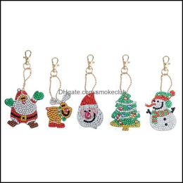 Decorations Festive Party Supplies Home & Gardendiy Keychain Special-Shape Diamond Painting Christmas Decor Bag Pendant Keychains Jewellery Ke