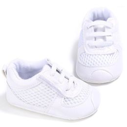 First Walkers Born 0-18 Months Infant Footwear Toddler Baby Boy Girl Patchwork Sneaker Soft Sole Crib Net Shoes 2 Colours