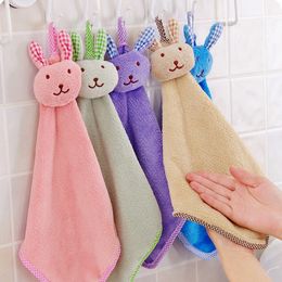 Thickened hanging coral Plush super absorbent Towel velvet rabbit Modelling kitchen wipes cartoon clean Home Textiles ZWL141