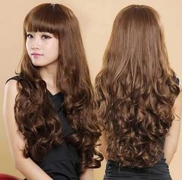 New Woman Long Hair Wigs Europe And America Wigs Ladies Long Curly Hair Rose Net Wig Synthetic Wigs High Temperature Fibre Hair55inch