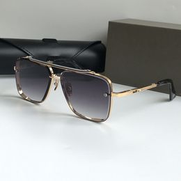 Eine DITA Mach Six Top Original hochwertige Designer-Sonnenbrille für Herren, berühmte modische Retro-Luxus-Markenbrille, Modedesign-Damenbrille mit Etui