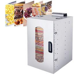 Commercial Large Dried Fruit Machine Bean Dissolving Pet Food Meat And Seafood Air Dryer Household Stainless Steel Dehydrator