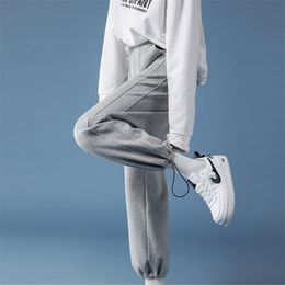 Straight Sweatpants Women Oversized Streetwear Joggers Black Gray 's Sports Pants Wide Leg High Waisted Trousers 210915