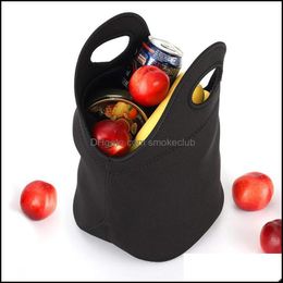 Sports & Outdoors Outdoor Bags Picnic Neoprene Lunch Bag Thick Insated Durable Waterproof Tote With Zipper For Thermal Drop Delivery 2021 Fq