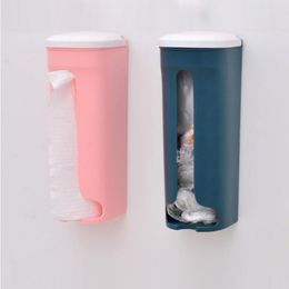 Storage Bottles & Jars Home Garbage Bag Box Kitchen Organizer Bathroom Wall Hanging Rack Bags Dispenser Storing Drawing Holder