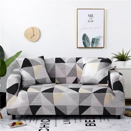 Elastic Sofa Covers for Living Room Sectional Chair Couch Cover Stretch Slipcovers Home Decor 1/2/3/4-seater Funda 220302