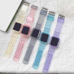 Colour Changing Strap For Apple Watch Series 6 5 4 SE Bands Meet The Light To Change Colours Sports Bracelet Replacement Wristband Iwatch 38mm 42mm 40mm 44mm Watchband