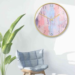 Luxury Creative Wall Clock Art Simple Metal Unique Color Silent Quartz Living Room Wall Clock Reloj Pared Home Decoration ZP50WC H1230