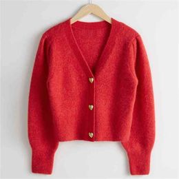 Women Cardigans Sweater Spring Autumn Fashion Slim Ladies Knitted Female Casual V-neck s Pull Femme Tops 210914