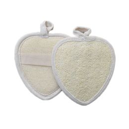 juchiva Natural Loofah Mat Bath Brush Sponge Body Exfoliating Back Rubbing Massage Towel Hanging Cleaning Brushes