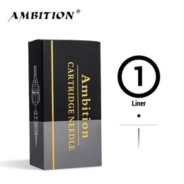 Ambition PMU Tattoo Cartridge Needles 20pcs Round Liner Long Taper 1001rl 0801rl 0803rl 0805rl 0807rl 1rl 3rl 5rl 7rl 9rl 11rl 210323