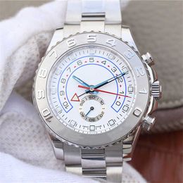 Luxury watch 44mm asia7750 n case stainless steel strap sapphire scratch proof mirror fully automatic mechanical movement bottom Men Watches