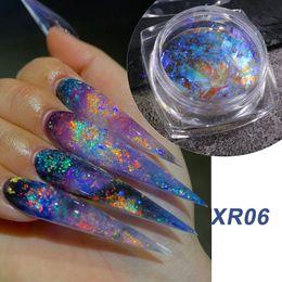 Press on nails nail glitter Japanese Polarised light Opal Mirage Reflective ice crystal snow velvet powder Ice scale dream Highlight hot