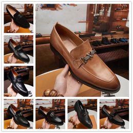 2021 designer Luxury Ferra Mens Loafers Dress shoes Genuine Leather Slip On Flats Suede Size 38-45