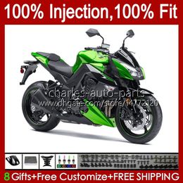 Injection Mould Fairings For KAWASAKI NINJA Z-1000 Z 1000 R 2010-2013 Years Bodys 15No.30 Z-1000R Z1000 10 11 12 13 Z1000R 2010 2011 2012 2013 OEM Bodywork glossy green