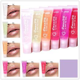 CmaaDu Lip Gloss Lips Balm 6 Colours Pure Transparent Soft Tube Moisturiser Natural Nutritious Hydrating Makeup Winter Lipgloss free ship 1000