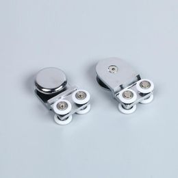 Door Rollers Shower Glass Pulley Runners Wheels Guides Home Bathroom Push Pull Sliding Replacement Parts Other Hardware