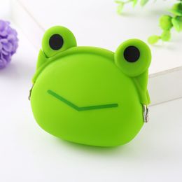 Cute Mini key Wallet bag Women Silicone Coin Purse Japanese Candy Color lovely Cartoon Jelly Silicone Coin bag DHL 274 K2