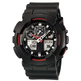 2020-Hot selling boy digital LED watches, men's sports waterproof watches, rubber watches, all functions, outdoor mountaineering watches