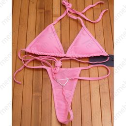 High Quality Womens Designer Swimwear Sexy Bikinis 2024 New Fashion Womens Swimwear Solid Colour Charming Breathable Girls Swimsuit Sweet and Lovely Beach Dress