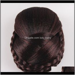 Zf 12Cm Long 4 Colours High Temperature Fibre Synthetic Pieces Accessories Braided Chignon Bun Zo6Vi Chignons Ztowg