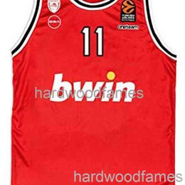 Stitched 20/21 Kostas Sloukas Olympiacos Jersey custom men women youth basketball jersey XS-5XL 6XL