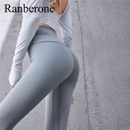 Women Sport Suit 2 Piece Sports Long Sleeve Slim Shirts Yoga Leggings Gym Set Clothes Fitness Tracksuit Workout XXL 210802