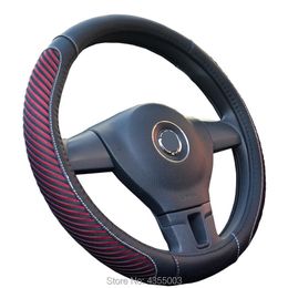 Steering Wheel Covers Ice Silk Cover Car Handle Breathable Sweat Non-slip Four Seasons Universal 36/37/38/39/40CM 5 Colours Stripe