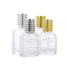 30ml 50ml Personality Transparent Glass Sprayer Pump Empty Travel Perfume Bottle Portable YD0511