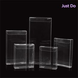 5*2cm PVC Gifts Gift Packaging Square flat clear box for packing Transparent Candy 210323