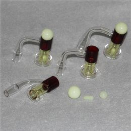 Domeless Terp Slurper Quartz Nail Pill Carb Cap Set quartz banger 14mm Male Female glass marble pearls for Dab Rigs Bongs