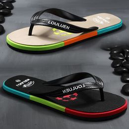 mens flip flops designer fashion summer beach flat outdoor bathroom slippers