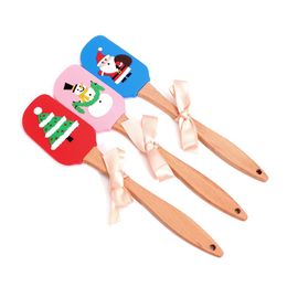 Christmas Cake Decorating Spatula, Silicone Spatulas - Great for decorating, gifts and baking