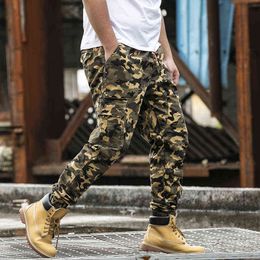 Plus Size Men Side Pockets Cargo Harem Pants 2019 Hip Hop Casual Male Tatical Joggers Trousers Fashion Casual Streetwear Pants H1223