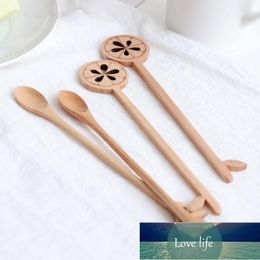 Long Handle Wooden Spoons Dessert Coffee Stirring Spoon Natural Wooden Honey Soup Spoon F20203900 Factory price expert design Quality Latest Style Original Status